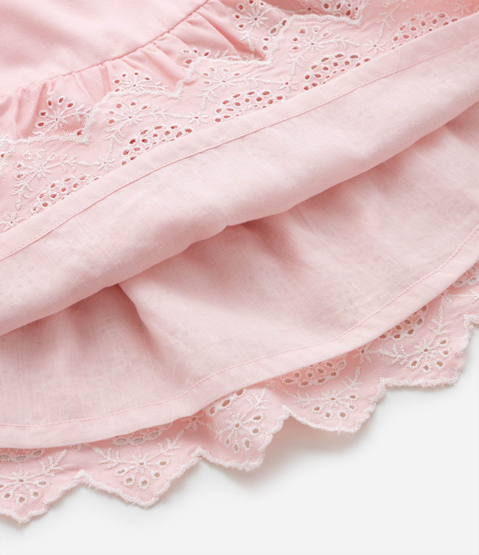 Conjunto Infantil com Babados e Bordado - Tam 0 a 18 meses Rosa 5