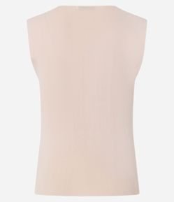 Blusa em Tricô com Decote Quadrado