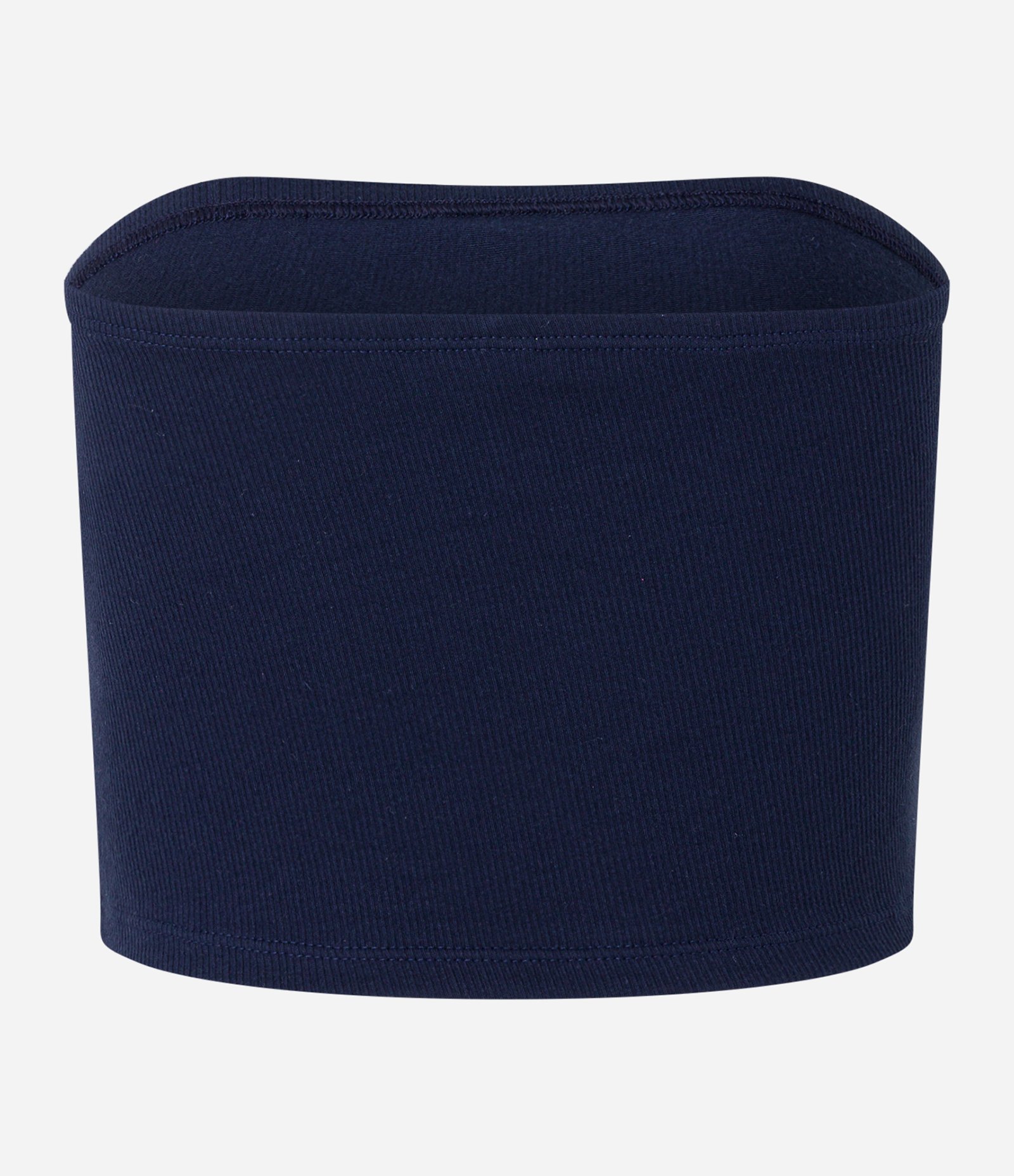 Blusa Tomara que Caia em Ribana com Textura Canelada Azul Marinho 7