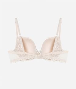 Sutiã Base com Bojo Oco e Detalhe de Argolas no Entremeio