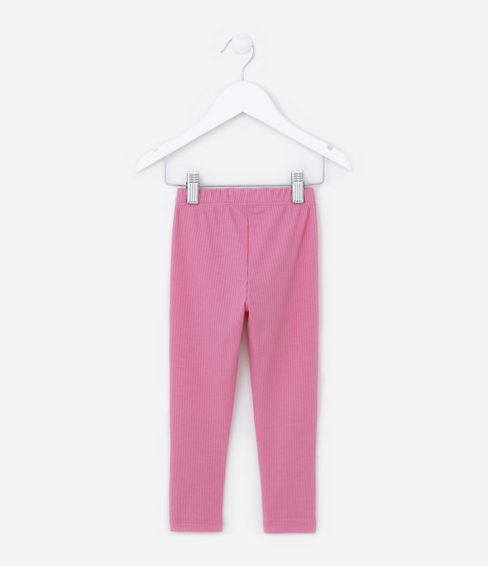 Calça Legging Infantil Canelada - Tam 1 a 5 Anos Rosa 2