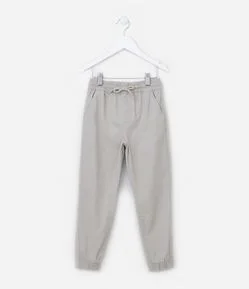 Calça Jogger Infantil em Sarja - Tam 5 a 14 anos