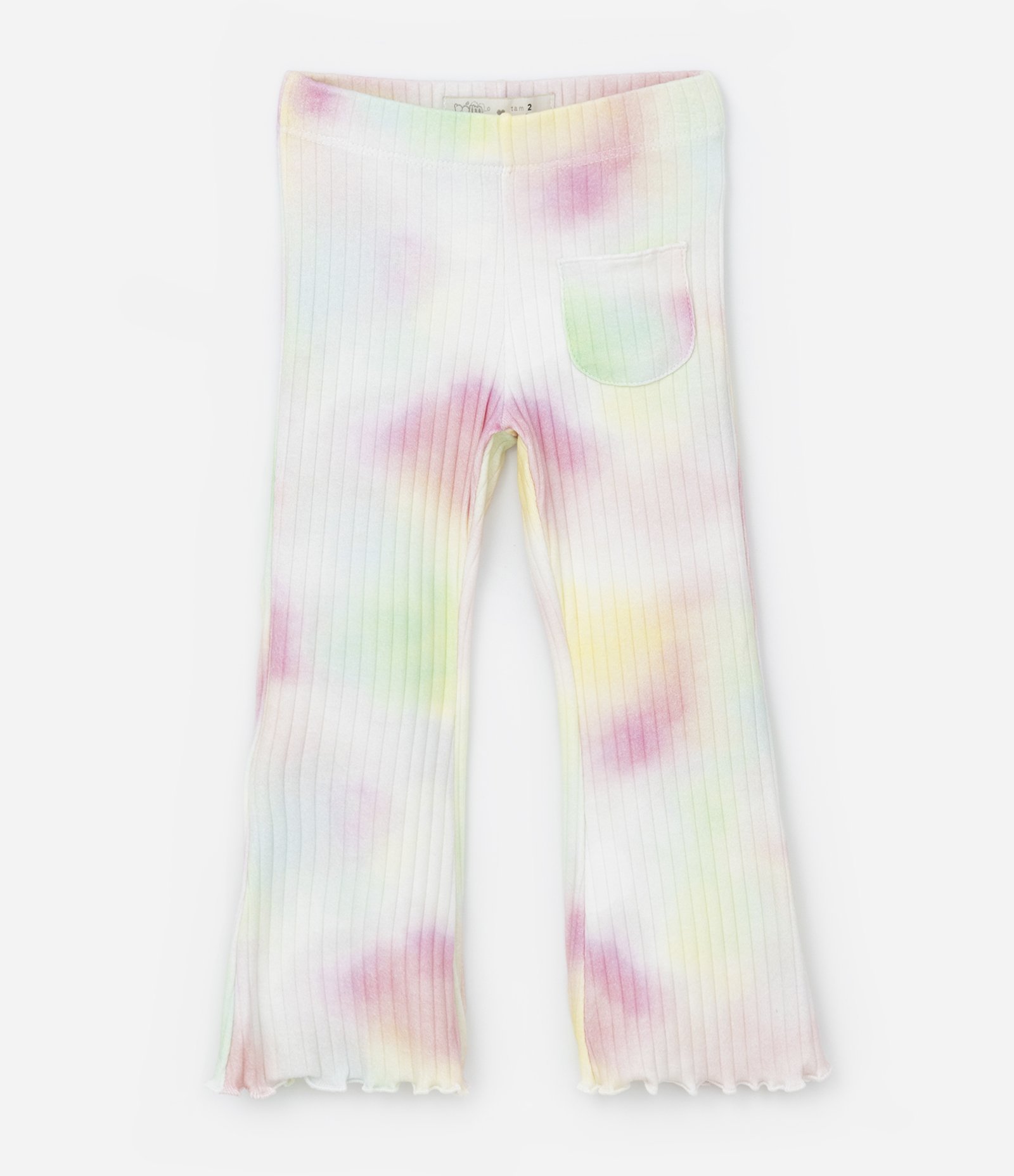 Conjunto Infantil Canelado com Estampa Tie Dye - Tam 1 a 5 Anos Multicores 9