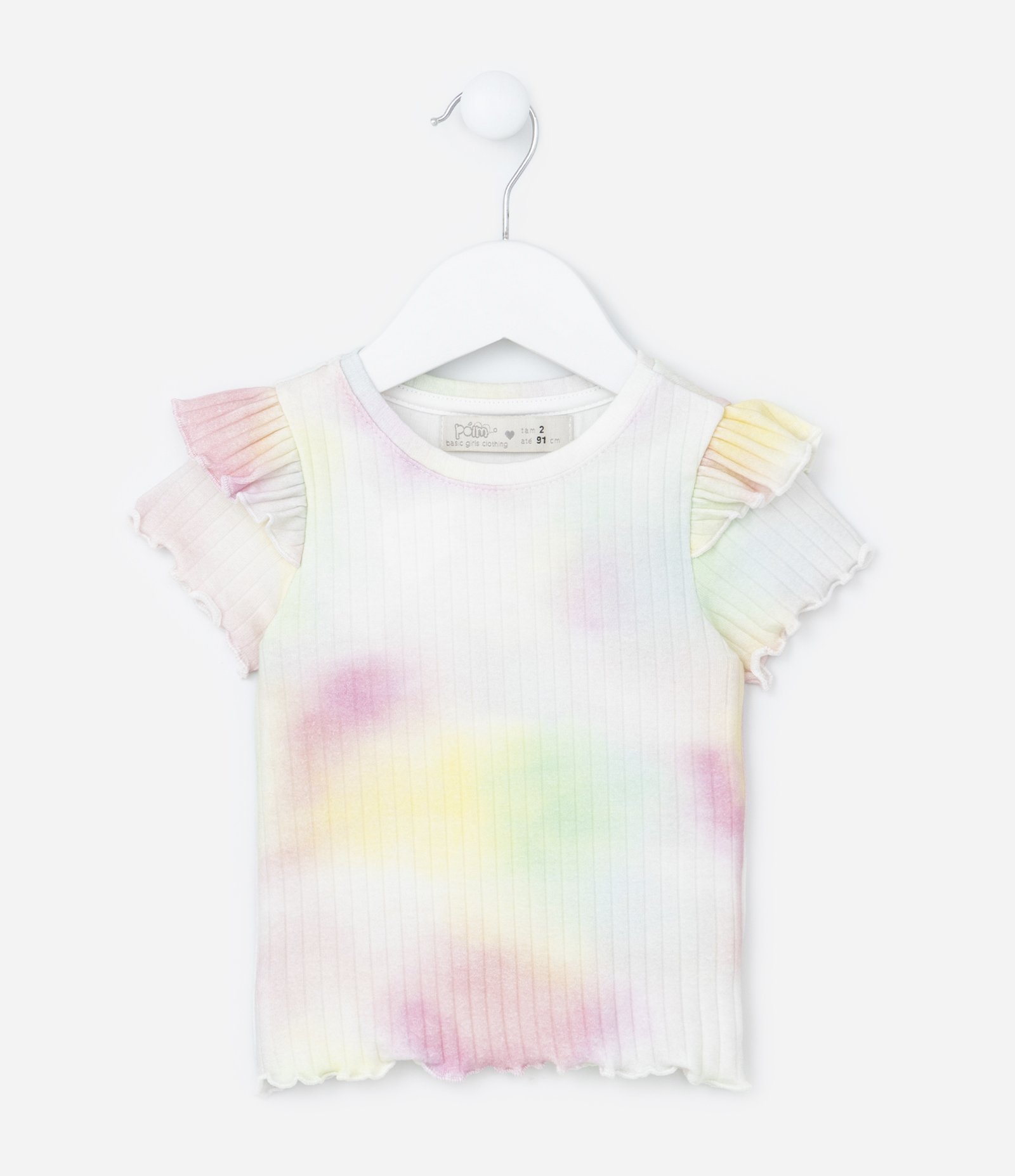 Conjunto Infantil Canelado com Estampa Tie Dye - Tam 1 a 5 Anos Multicores 2