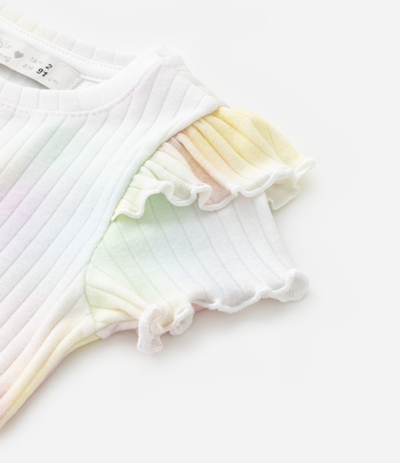 Conjunto Infantil Canelado com Estampa Tie Dye - Tam 1 a 5 Anos Multicores 5