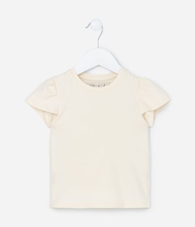 Blusa Infantil em Algodão com Manga Transpassada -   1 a 5 Anos