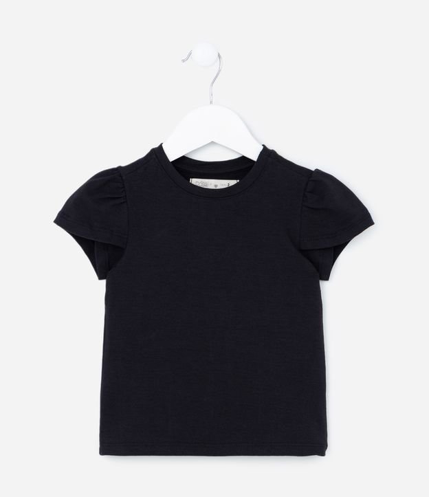 Blusa Infantil em Algodão com Manga Transpassada -   1 a 5 Anos