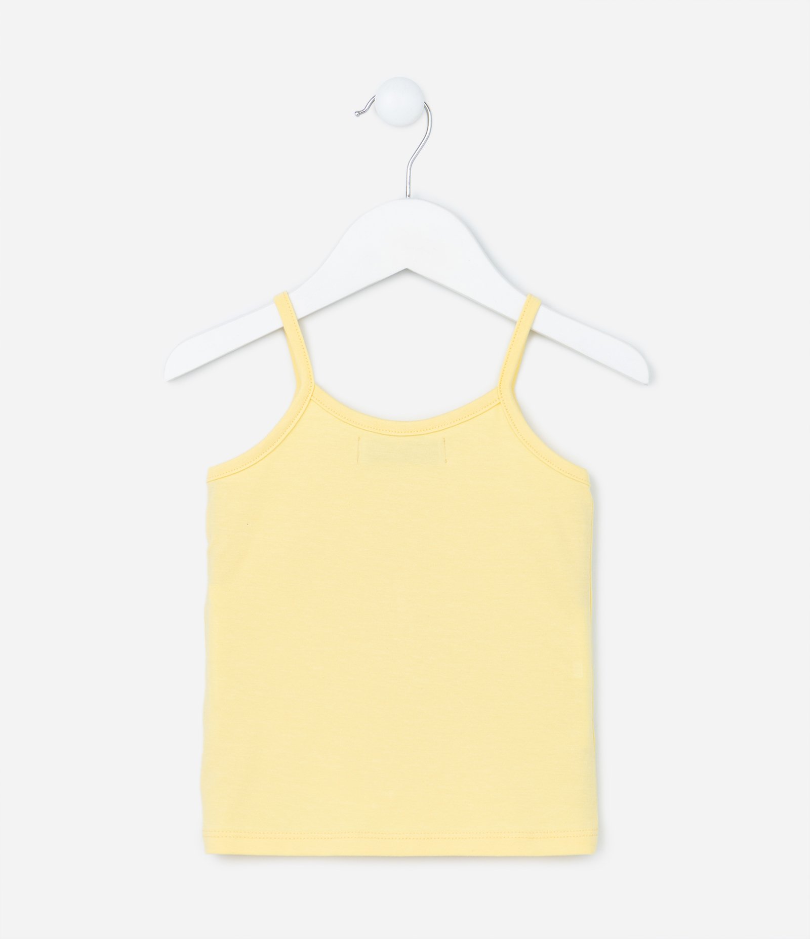 Blusa de Alça Infantil em Cotton Estampa Abelhinha com Glitter - Tam 1 a 5 anos Amarelo 2