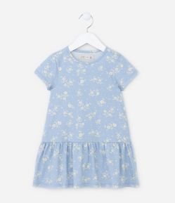 Vestido Infantil com Babado Marias na Saia - Tam 1 a 5 Anos