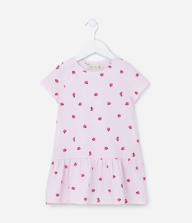 Vestido Infantil com Babado Marias na Barra - Tam 1 a 5 Anos
