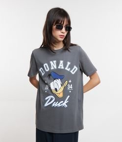 Camiseta em Algodão Estampa Pato Donald