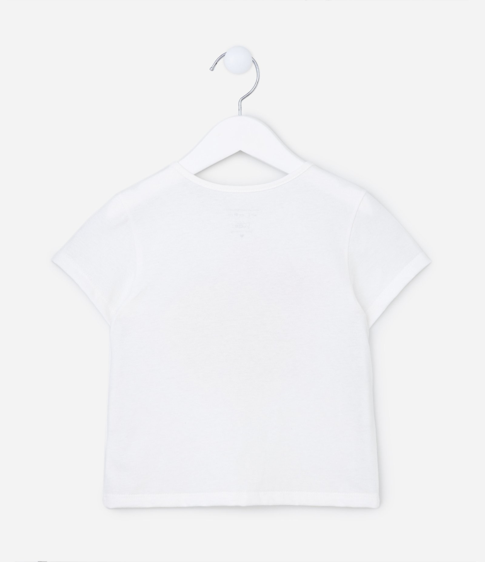 Blusa Curta Infantil com Estampa de Abelhinha - Tam 1 A 5 Anos Branco Neve 2
