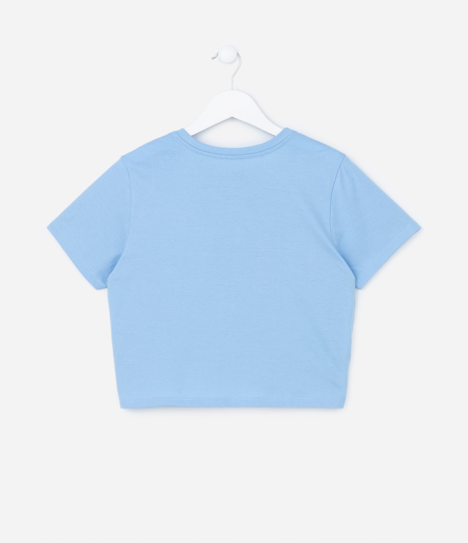 Camiseta Infantil com Estampa do Stitch - Tam 5 A 14 Anos Azul 2