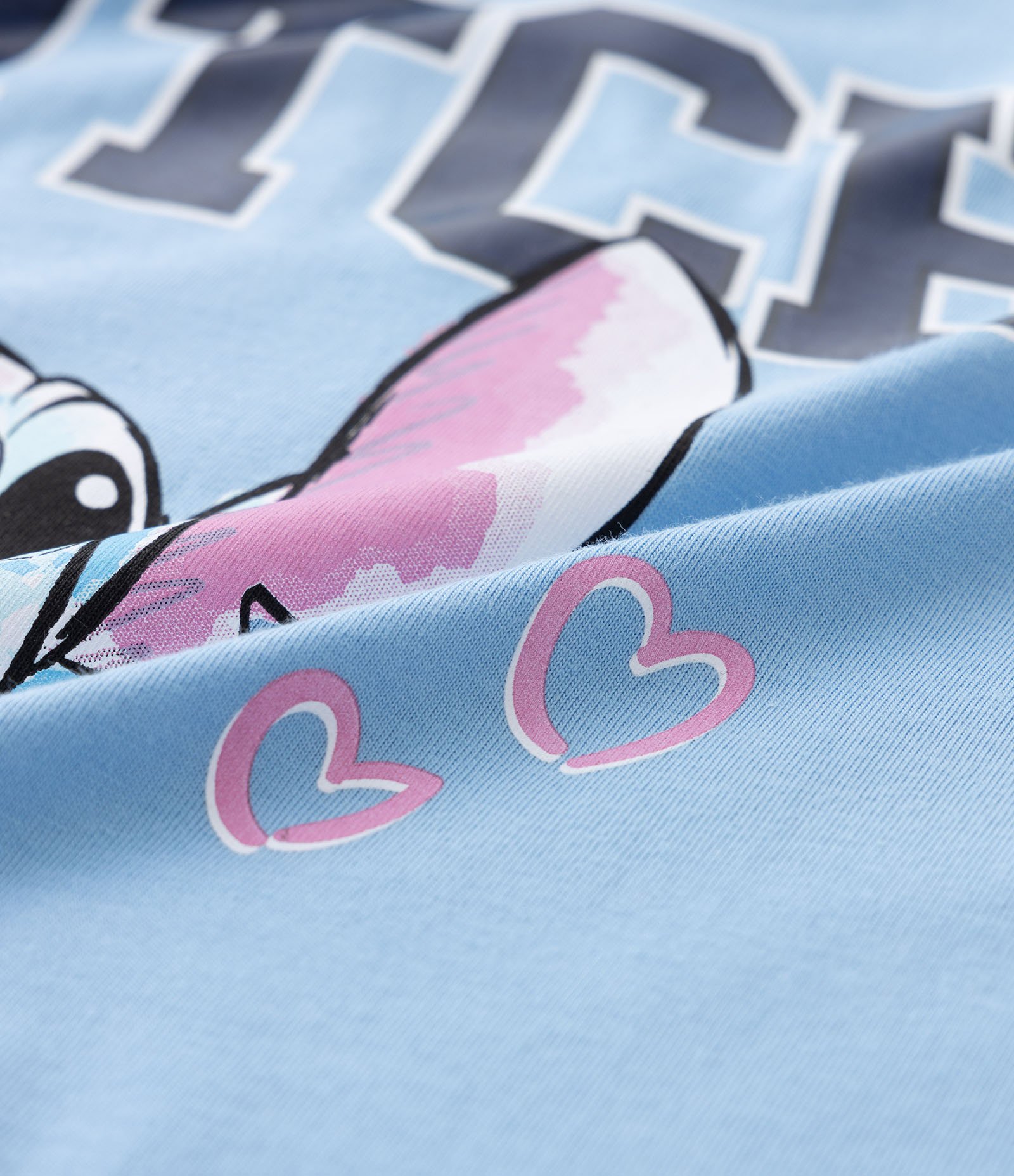 Camiseta Infantil com Estampa do Stitch - Tam 5 A 14 Anos Azul 3