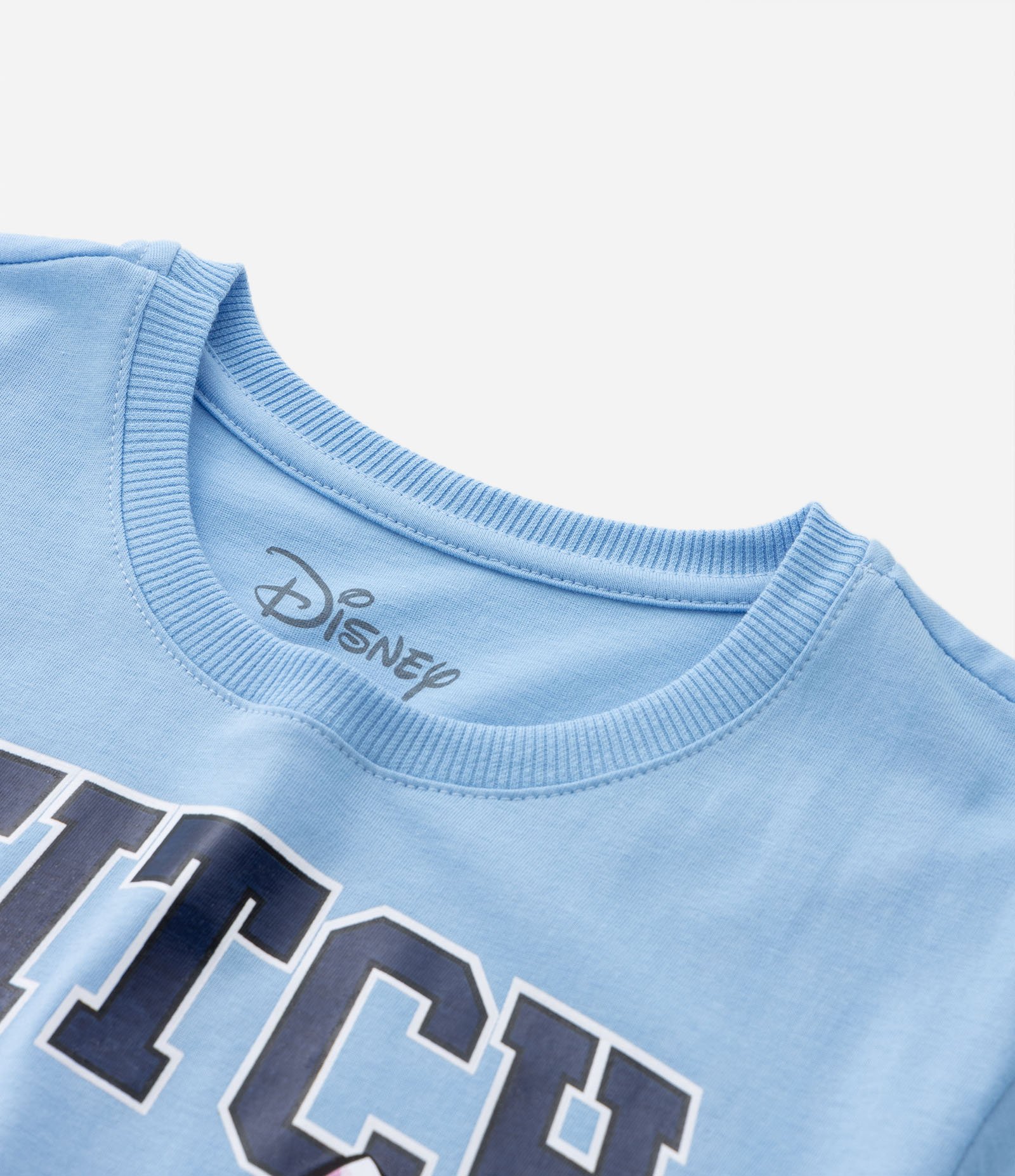 Camiseta Infantil com Estampa do Stitch - Tam 5 A 14 Anos Azul 4
