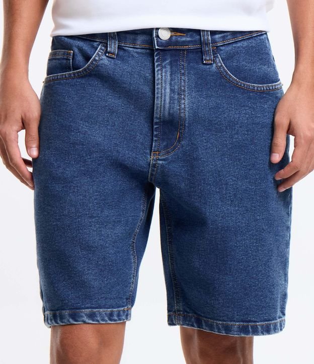 Bermuda Skinny em Jeans com Elastano