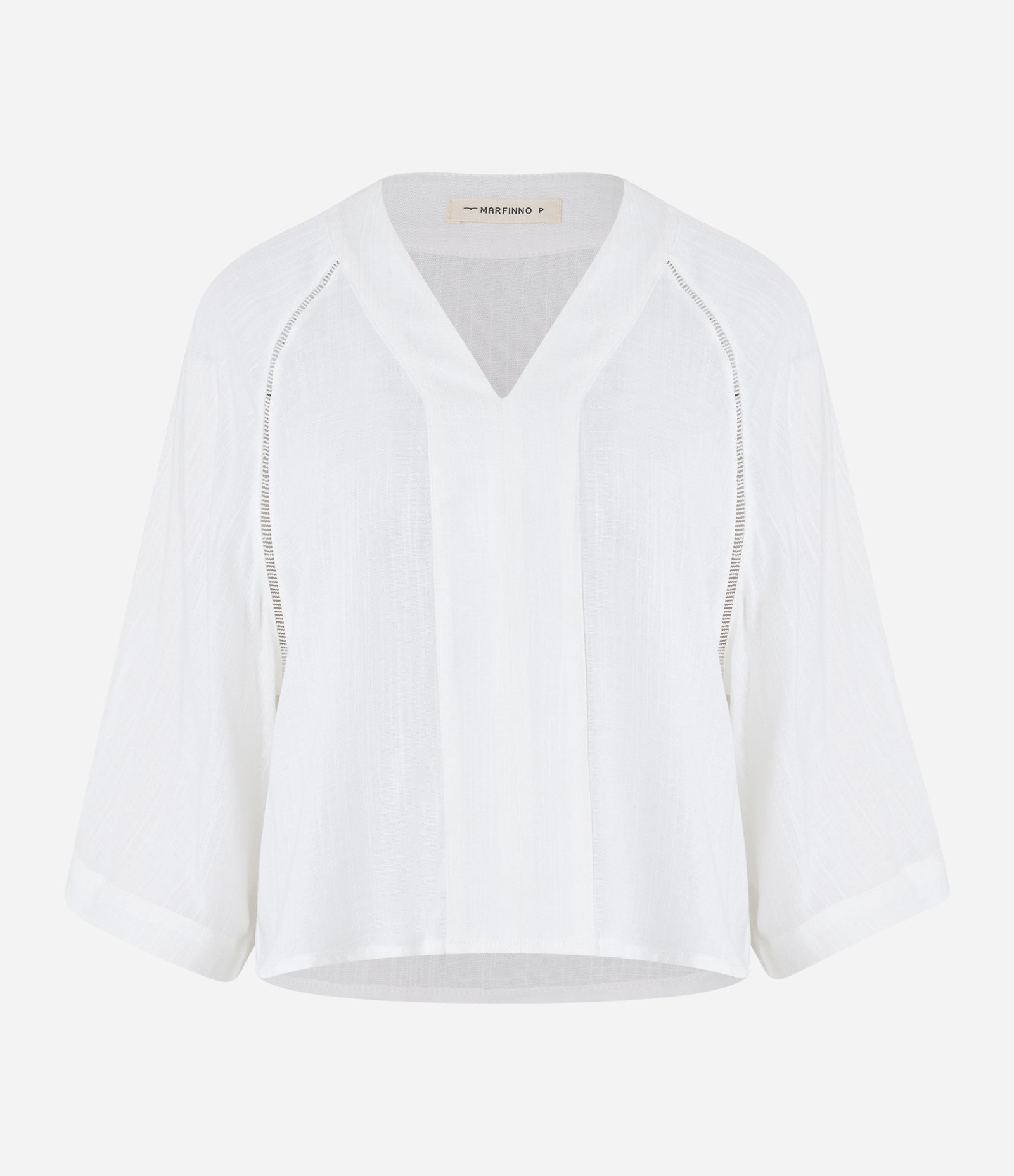 Blusa Manga Ampla em Viscolinho Texturizado 5