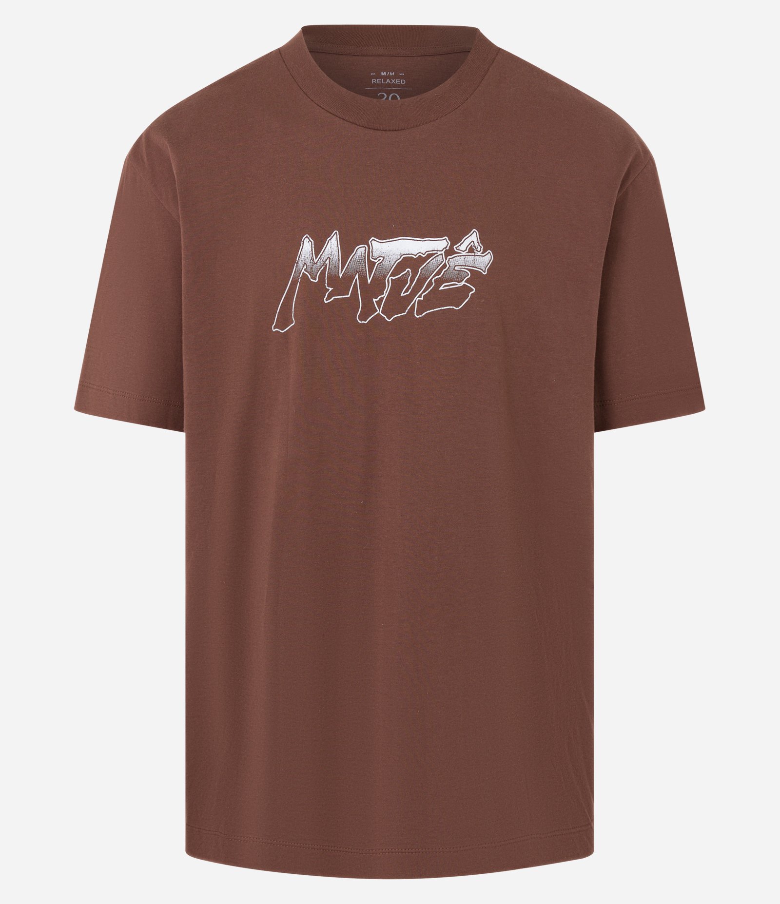 Camiseta Relaxed em Algodão e Estampa Matuê Frente e Costas Marrom 6