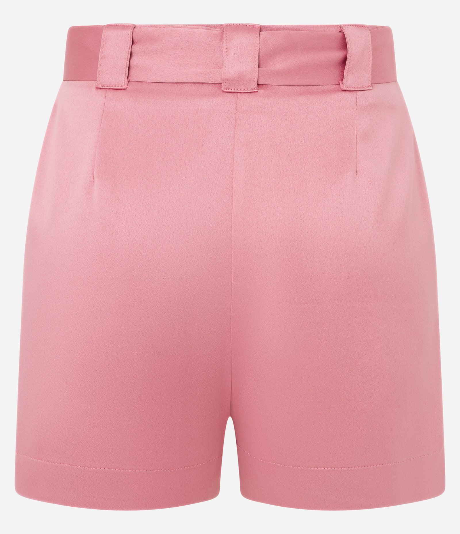 Short Curto em Cetim com Amarração e Pregas Rosa 6