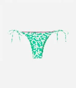 Biquíni Calcinha Lacinho com Viés Texturizado e Contrastante