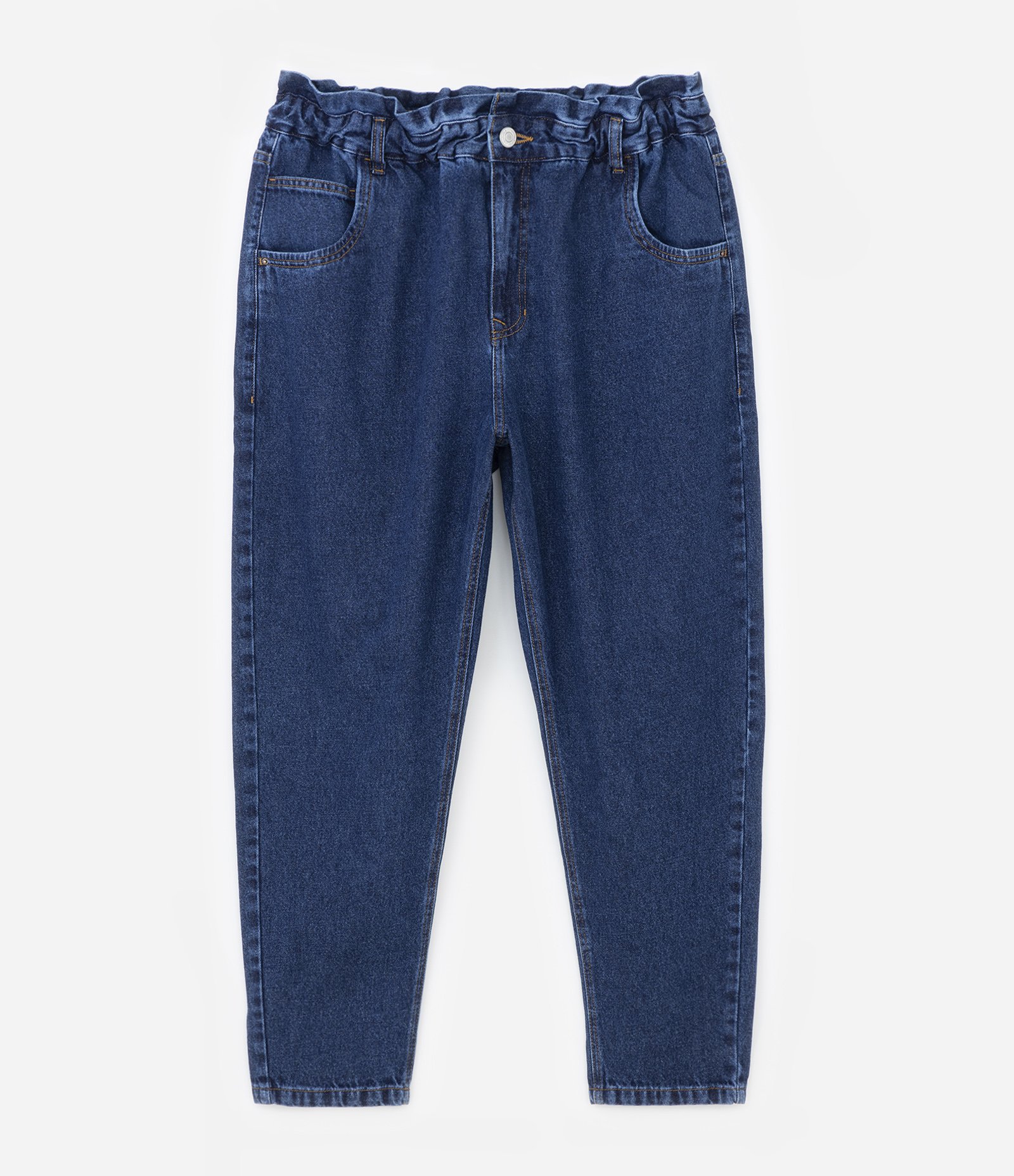 Calça Clochard em Jeans com Bolsos Curve & Plus Size Azul 5