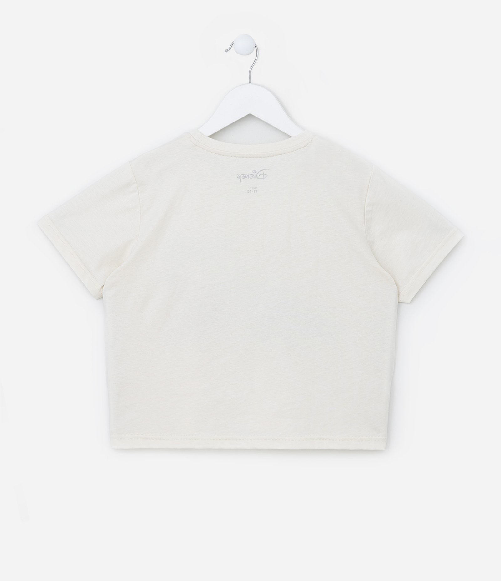 Camiseta Curta Infantil com Estampa Stitch e Angel - Tam 5 a 14 Anos Off White 2