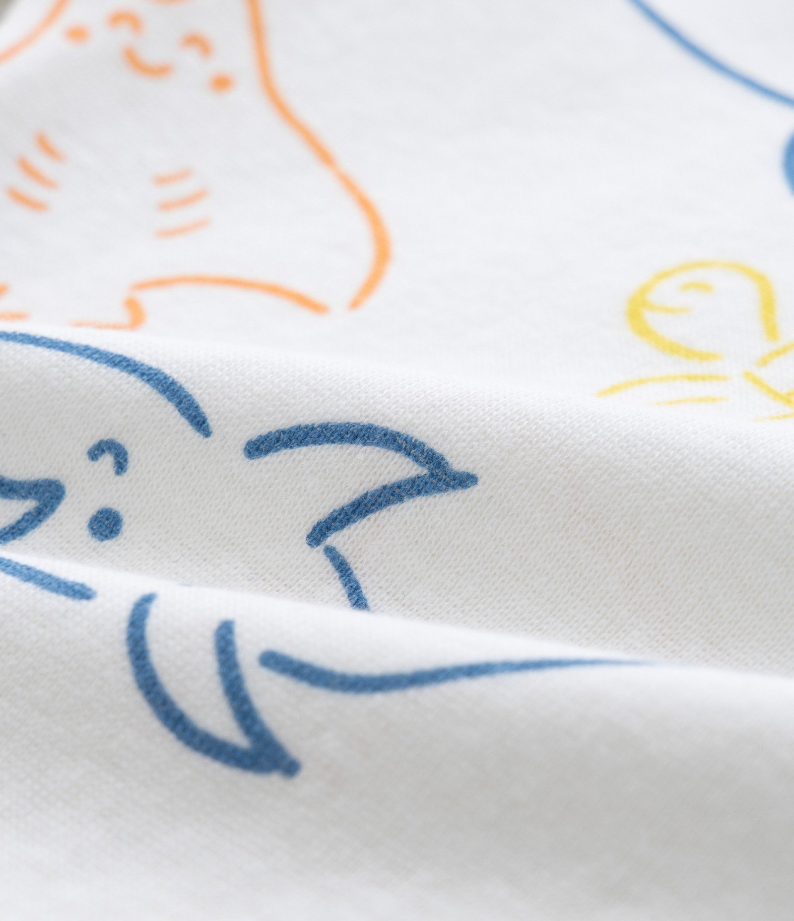 Body Infantil com Estampa Tubarões - Tam 0 a 18 meses Branco Neve 3