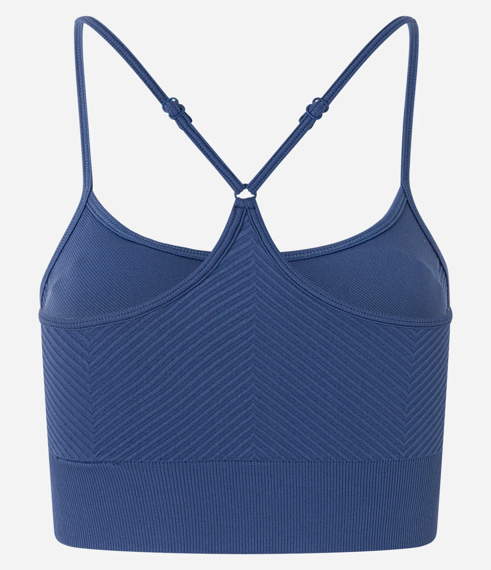 Top Esportivo com Bojo Texturizado e Sem Costura Azul 8