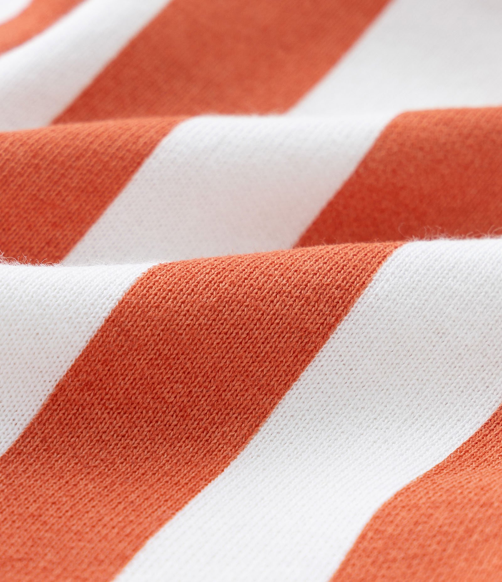 Bermuda Infantil com Estampa de Listras - Tam 0 a 18 meses Laranja/Branco 3