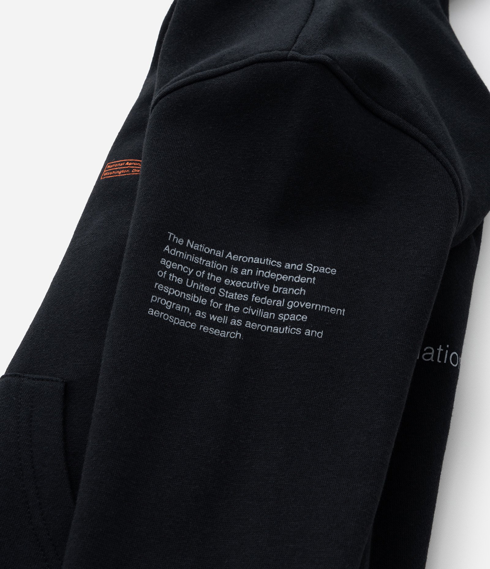 Casaco Infantil em Moletom com Estampa Refletiva NASA - Tam 5 a 14 Anos Preto 8