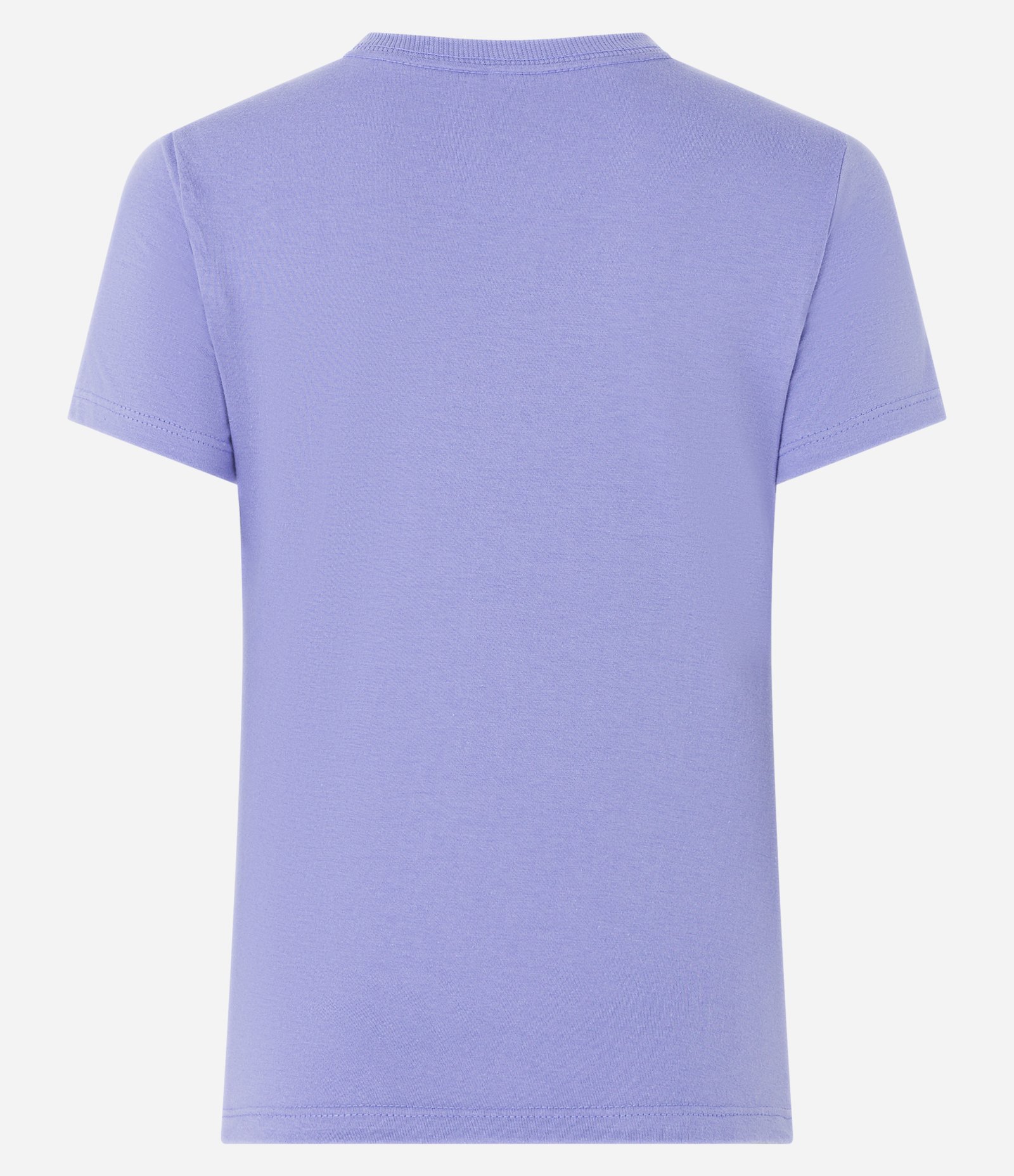 Camiseta Regular Básica em Algodão Lilás 7