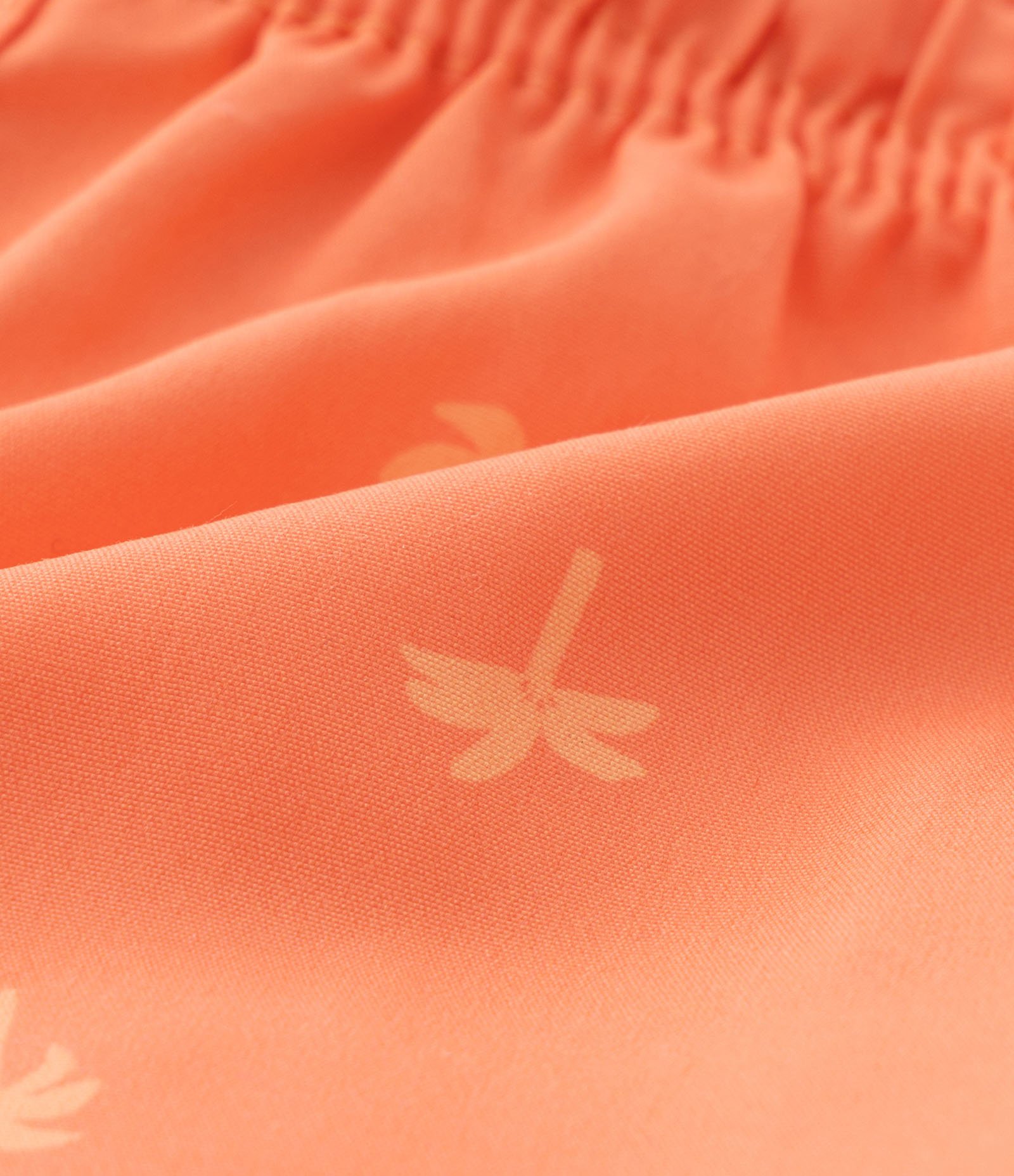 Conjunto Infantil de Regata Estampada com Bichinhos na Praia e Short com Coqueirinhos - Tam 0 a 18 meses Branco/Laranja 3