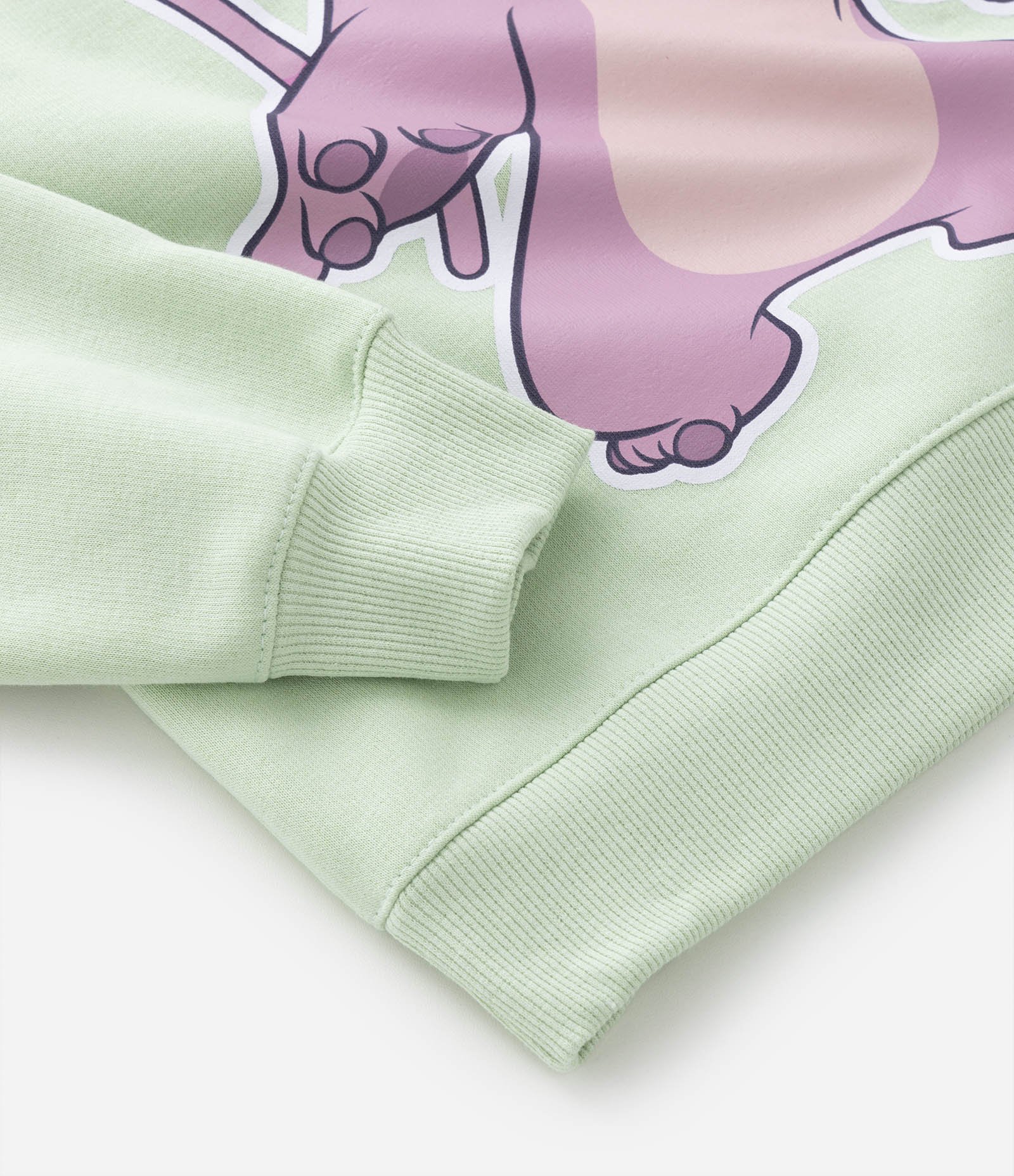 Blusão Regular Infantil em Moletom Estampa Angel Stitch - Tam 5 a 14 anos Verde 6