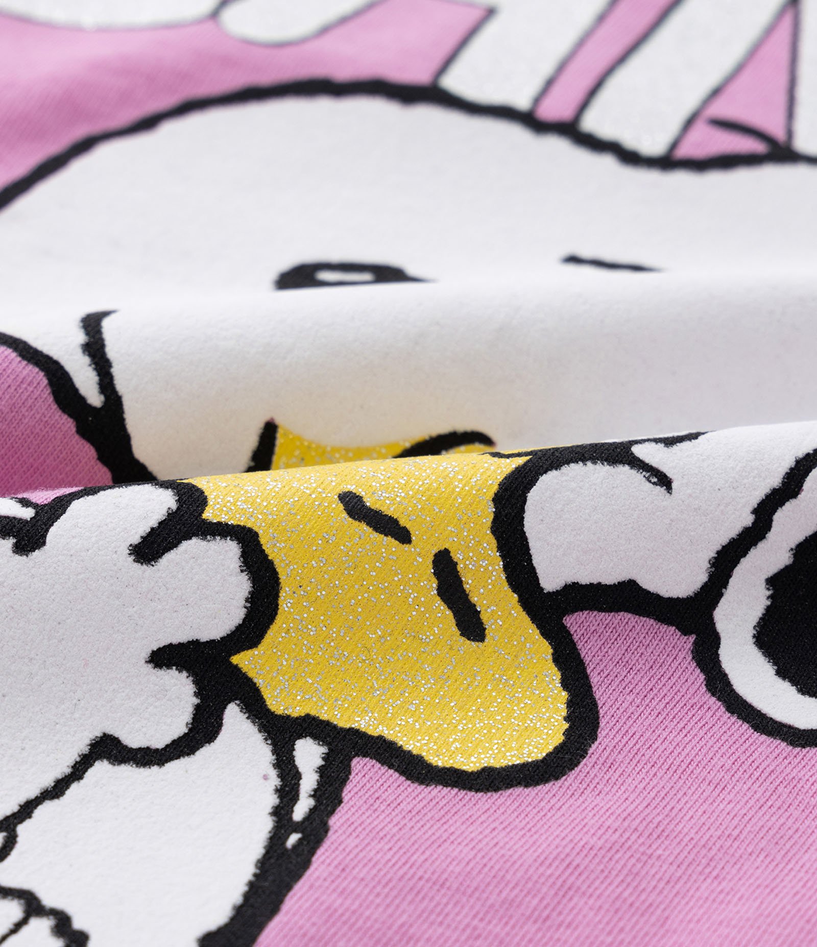 Camiseta Curta Infantil com Estampa Peanuts Snoopy - Tam 5 A 14 Anos Rosa 3