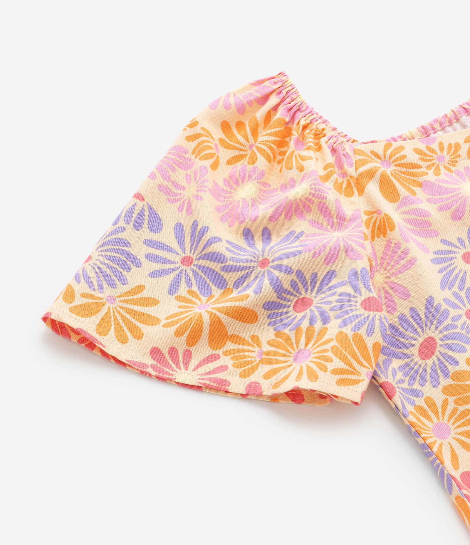 Vestido Infantil com Estampa Floral - Tam 5 a 14 Anos Multicores 4