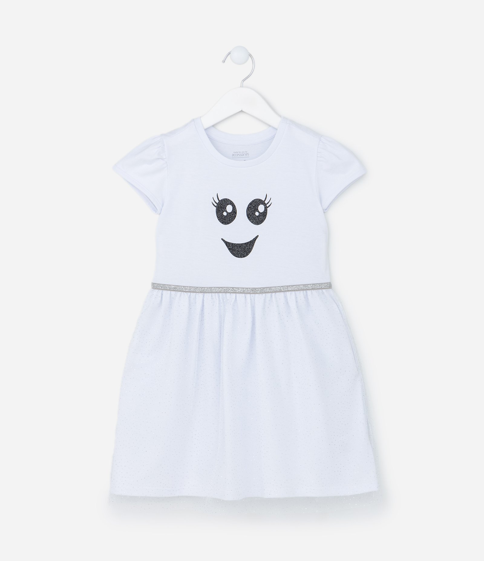 Camisola Infantil com Estampa de Fantasminha - Tam 3 a 6 Anos Branco 1