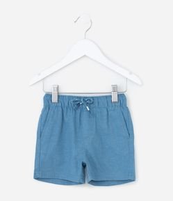 Bermuda Infantil em Linho com Bolsinho - Tam 1 a 5 Anos