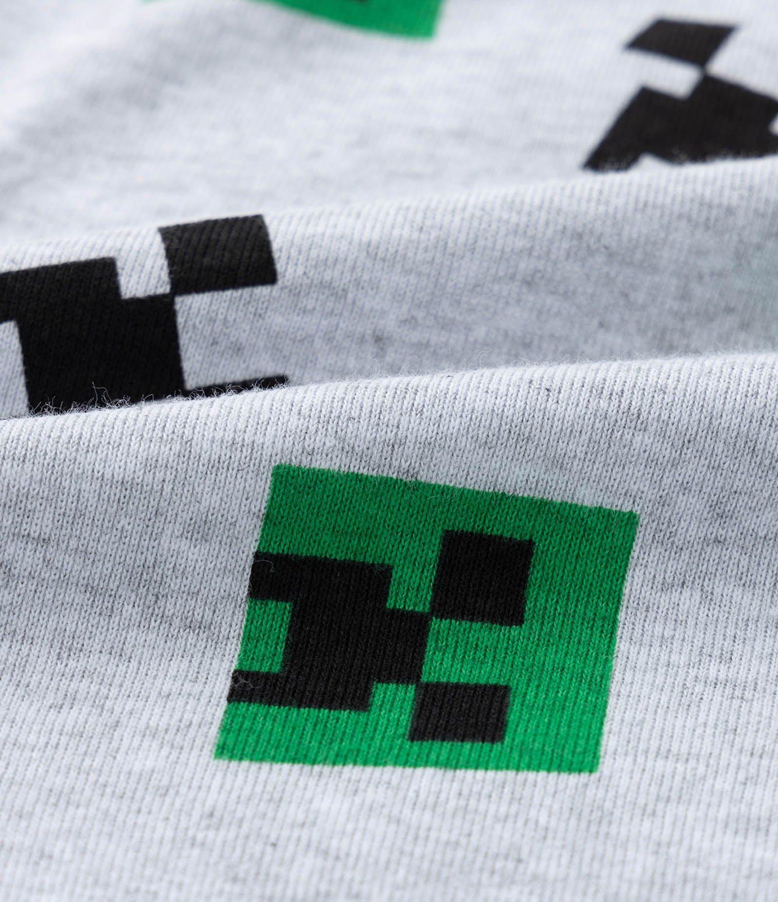 Pijama Infantil Longo em Algodão Estampa Minecraft - Tam 5 a 14 anos Verde 3