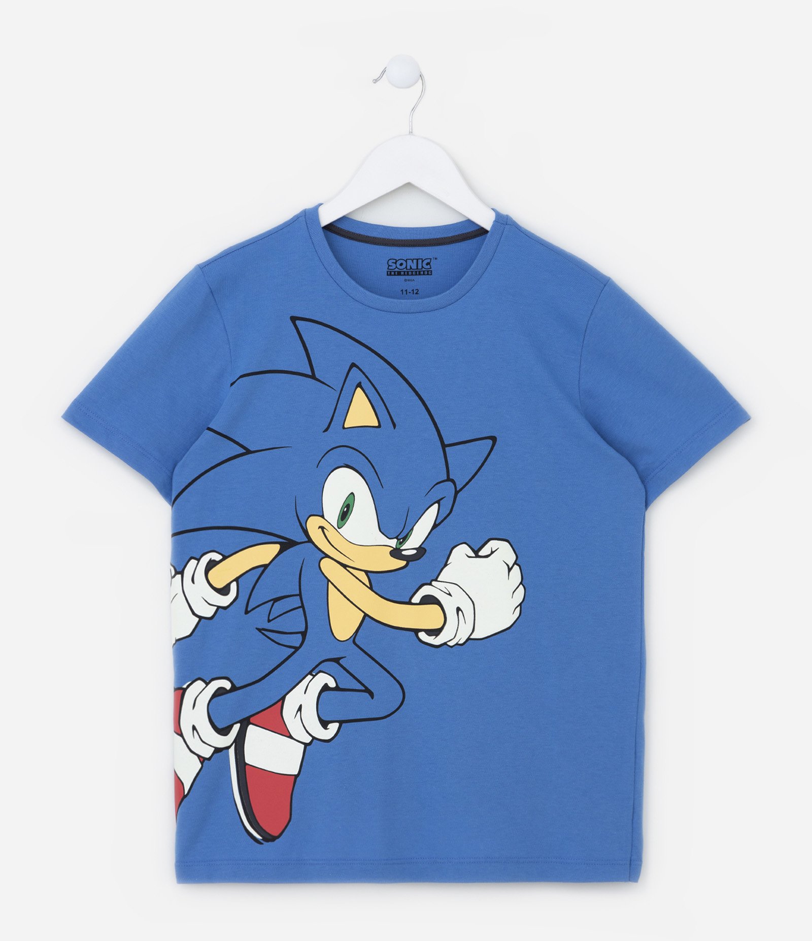 Pijama Infantil com Estampa do Sonic - Tam 5 a 12 anos Azul 2