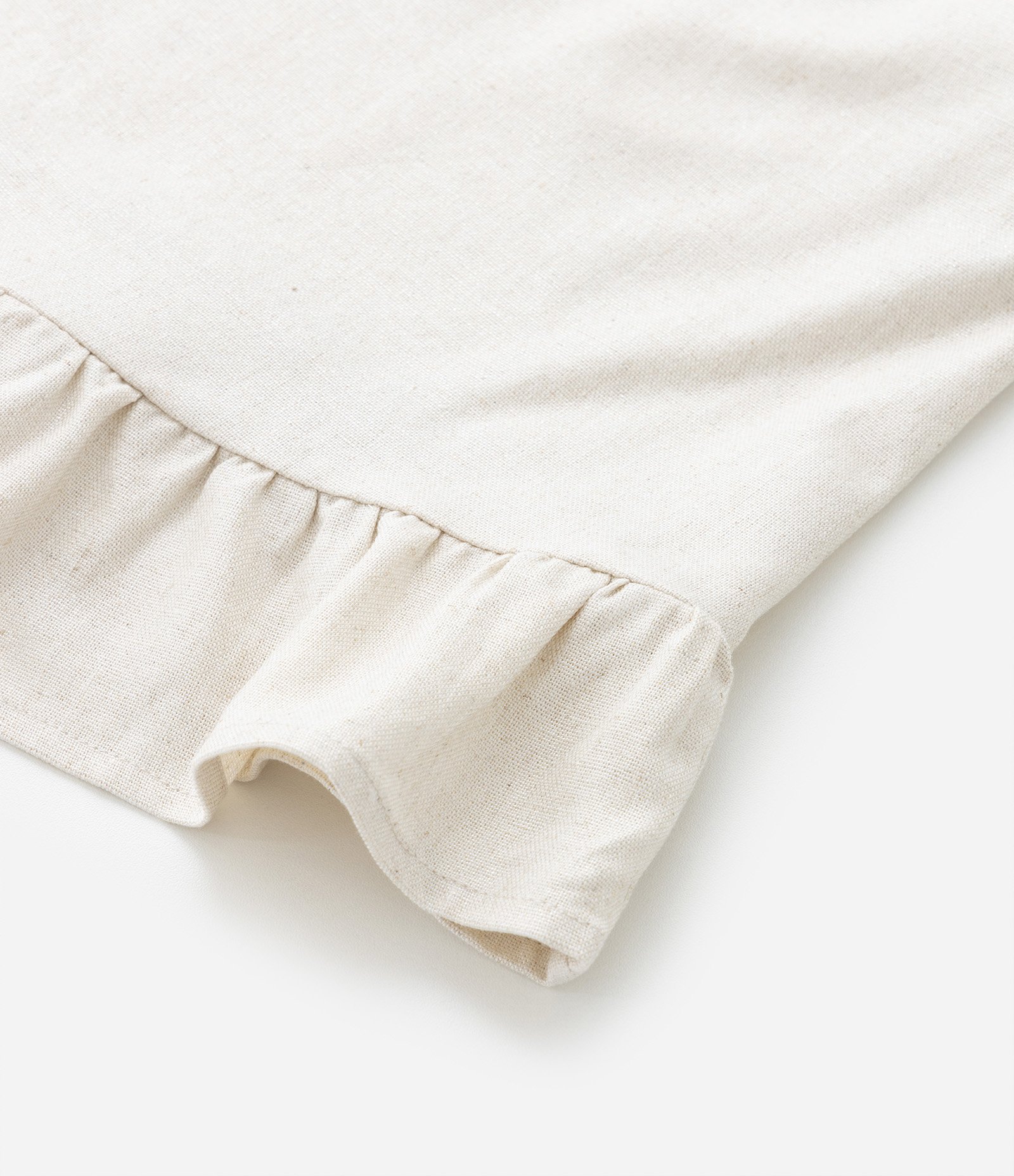 Blusa Infantil em Viscolinho com Babadinho - Tam 5 a 14 Anos Bege 4