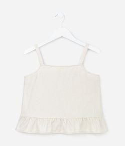 Blusa Infantil em Viscolinho com Babadinho - Tam 5 a 14 Anos