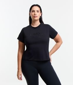 Camiseta Esportiva Boxy em Algodão com Estampa Enjoy Curve & Plus Size