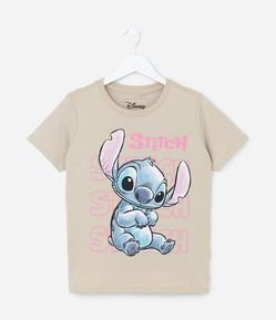 Camiseta Infantil em Algodão com Estampa do Stitch - Tam 5 A 14 Anos