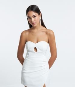 Body Tomara Que Caia em Crepe com Abertura