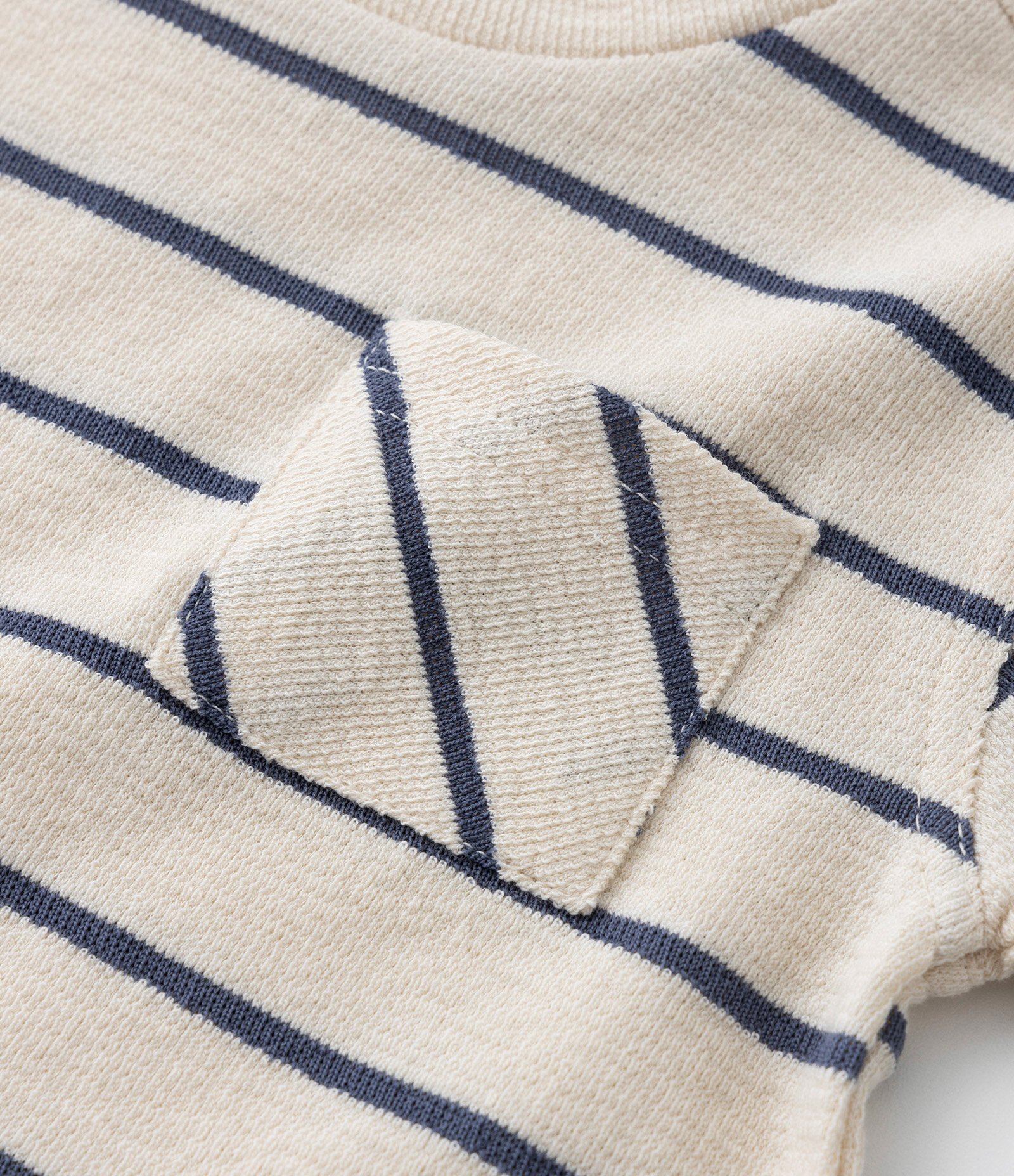 Conjunto Infantil com Estampa Listrada - Tam 0 a 18 meses Bege 4