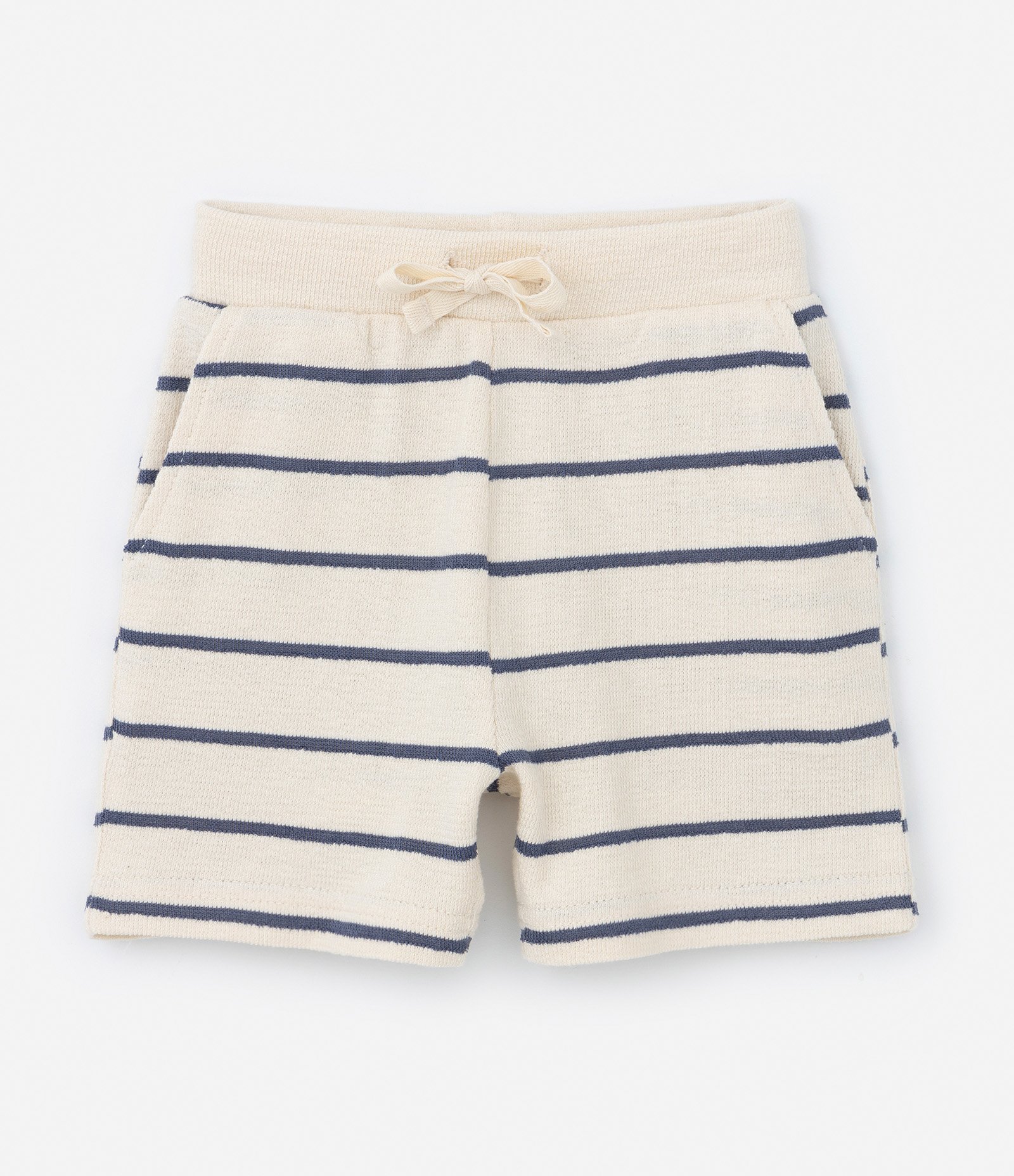 Conjunto Infantil com Estampa Listrada - Tam 0 a 18 meses Bege 5