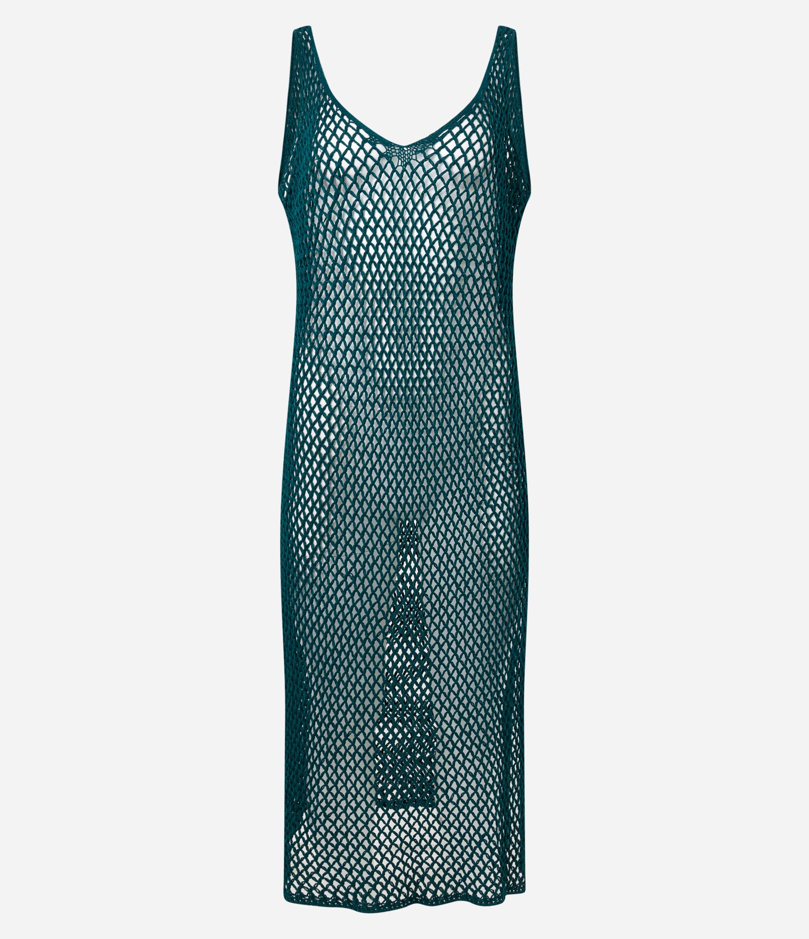 Saída de Praia Vestido em Crochê Verde 4