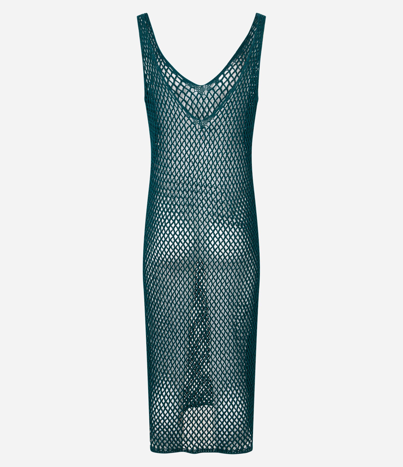 Saída de Praia Vestido em Crochê Verde 5