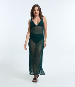 Saída de Praia Vestido em Crochê