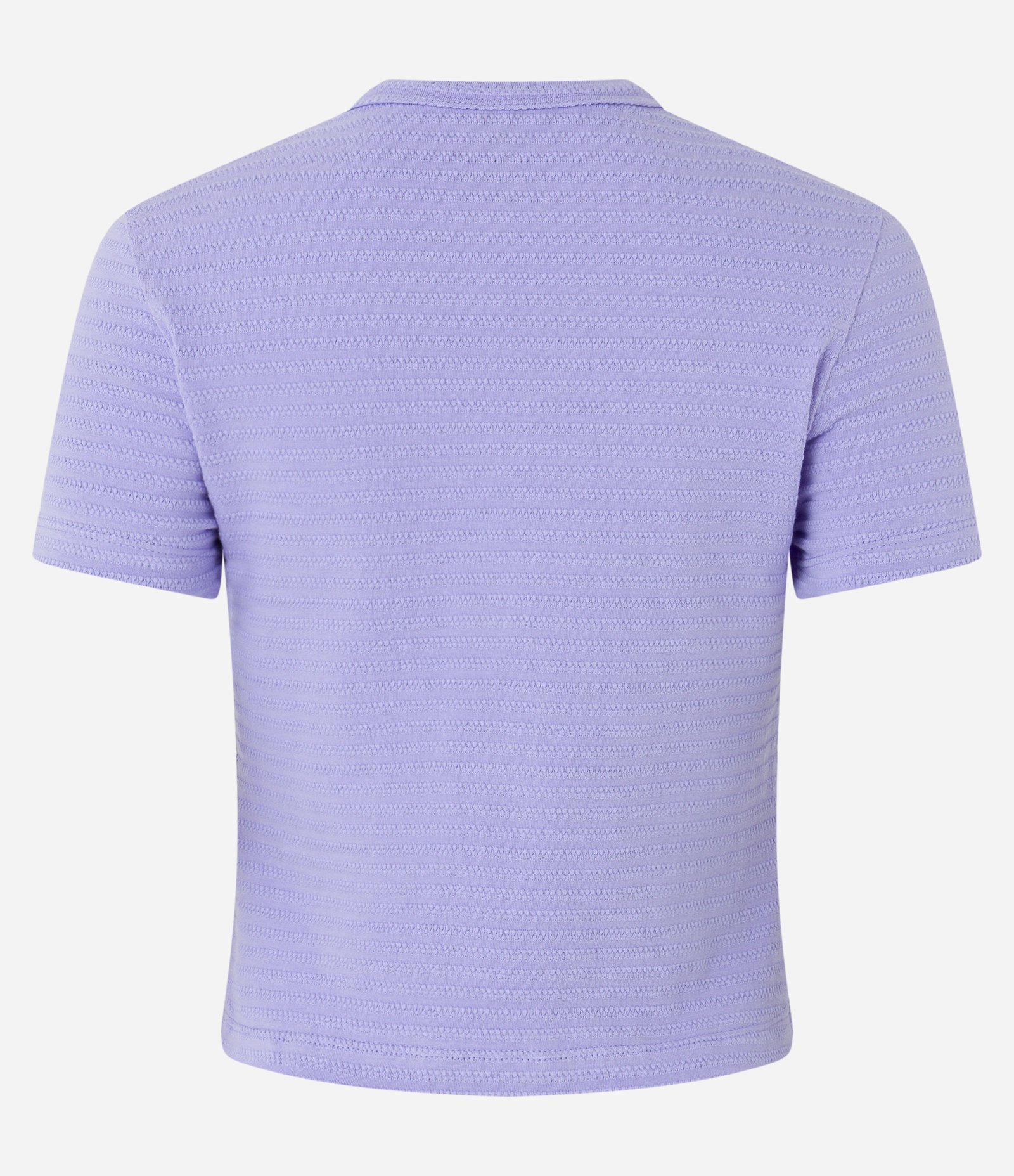Blusa em Algodão com Textura e Manga Curta Lilás 7